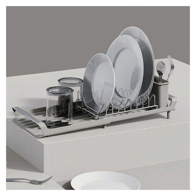 acheter Plateau à vaisselle de cuisine métallique réglable non pliable pour le stockage durable des ustensiles fabrication en ligne