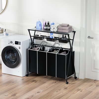acheter Carton de linge métallique à roues pour la maison de grande capacité fabrication en ligne