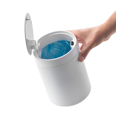 acheter 1.5L bureau en acier inoxydable mini poubelle avec le bouton ouvrir le couvercle Sélection de l'espace fabrication en ligne