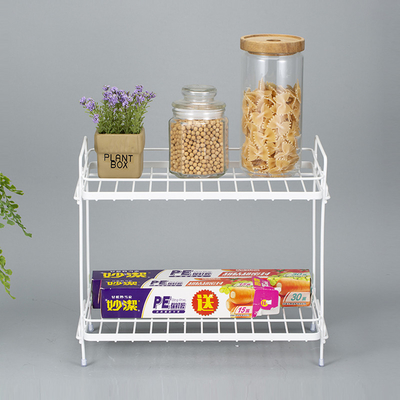 acheter 2 couches d'organisateur de ménage panier en fil de fer avec stockage d'épices non pliable fabrication en ligne