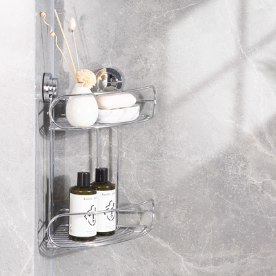 acheter Salle de bains en acier inoxydable Douche Caddy 2 niveaux Monté au mur Pas de forage Personnalisable fabrication en ligne