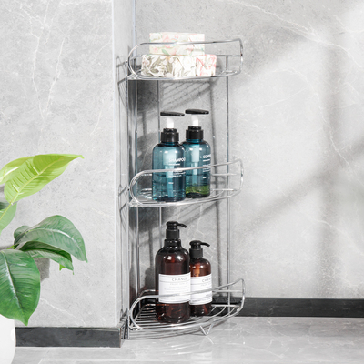 acheter 3 niveaux de salle de bain en acier inoxydable étagère douche Caddy organisateur avec style de conception moderne fabrication en ligne
