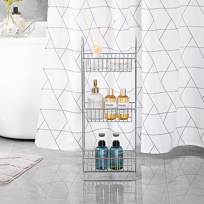 acheter Finition chrome 3 niveaux salle de bains douche Caddy type en acier inoxydable fabrication en ligne