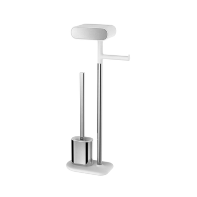 acheter Porteur de papier de salle de bain compact en acier inoxydable Porteur de pinceau de toilette TPR fabrication en ligne