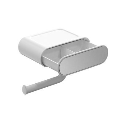 acheter Pinceau de nettoyage de toilettes en acier inoxydable TPR avec support de papier de salle de bain fabrication en ligne