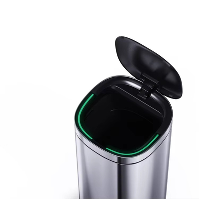 acheter Sensor intelligent intelligent sans contact poubelle poubelle en acier inoxydable ménage durable fabrication en ligne