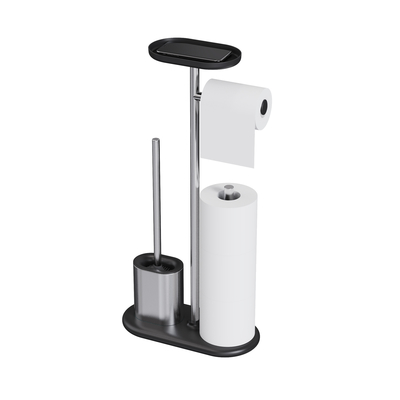acheter Porteur de papier de salle de bain compact en acier inoxydable Porteur de pinceau de toilette TPR Porteur de tissus de pinceau de toilette durable fabrication en ligne