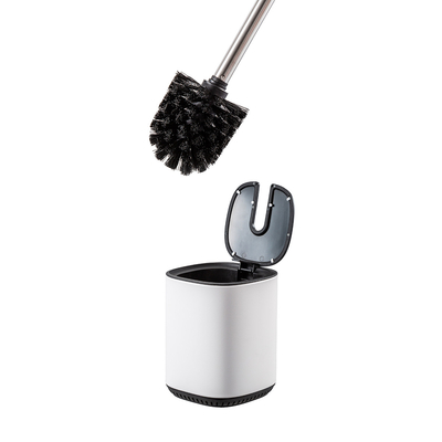 acheter Pinceau de toilette à couvercle en acier inoxydable et support pour les produits de nettoyage des toilettes domestiques fabrication en ligne