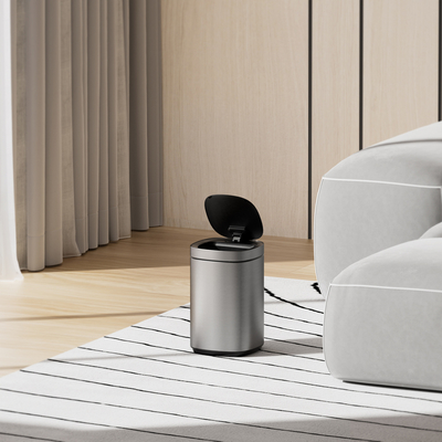 acheter 20L Sensor intelligent en acier inoxydable satiné Enveloppe automatique sans contact Sensor de mouvement ménager poubelle avec technologie de capteur fabrication en ligne