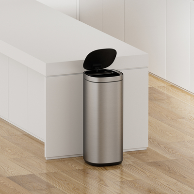 acheter Structure en acier inoxydable 50L capteur de mouvement poubelle ménagère pour élimination intelligente et élégante des déchets fabrication en ligne