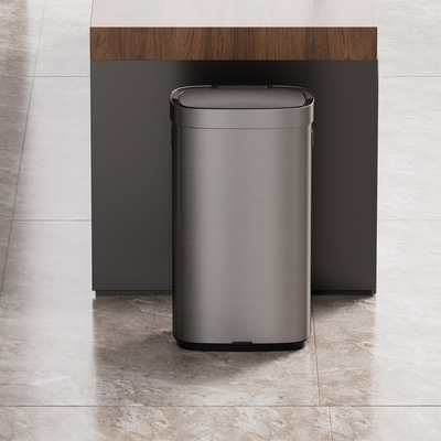 acheter Réservoir à ordures en acier inoxydable 80L écologique pour éliminer les déchets sans contact dans les bureaux et les cuisines durables fabrication en ligne