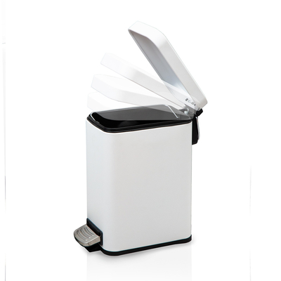 acheter Piédal de pied en acier inoxydable de 5L, poubelle rectangulaire pour ménage et cuisine fabrication en ligne