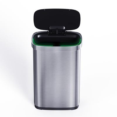 acheter La poubelle en acier inoxydable avec capteur automatique et piles requises fabrication en ligne