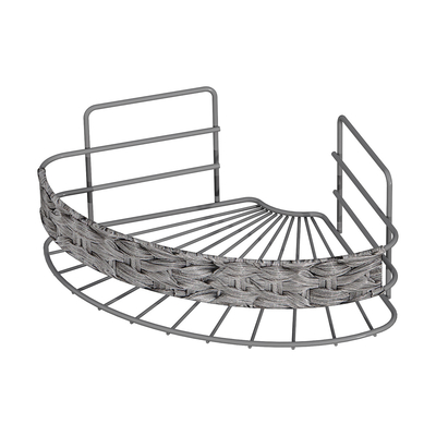 acheter Pas de forage Monté sur le mur rangement de salle de bains en tissu panier en fer organisateur de fil de fer fabrication en ligne