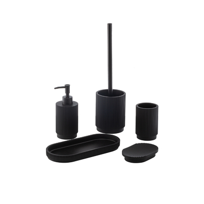 acheter Dispensateur de savon en mousse en céramique noire Porte-dentiste fabrication en ligne
