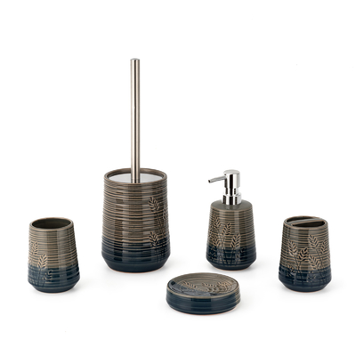 acheter Dispenser à mousse de savon en céramique de couleur de contraste, porte- brosse à dents et accessoires de salle de bain fabrication en ligne