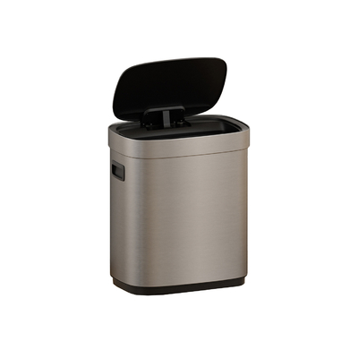 acheter Batteries ménagères nécessaires Sensor infrarouge intelligent automatique sans contact Résidus Cuisine poubelles en acier inoxydable poubelles poubelles fabrication en ligne
