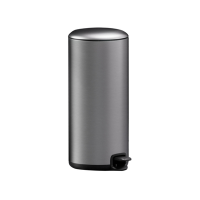 acheter 30L en acier inoxydable ménage stylé couvercle mince pédale poubelle poubelle poubelle poubelle douce fermée ronde poubelle métallique ROND fabrication en ligne