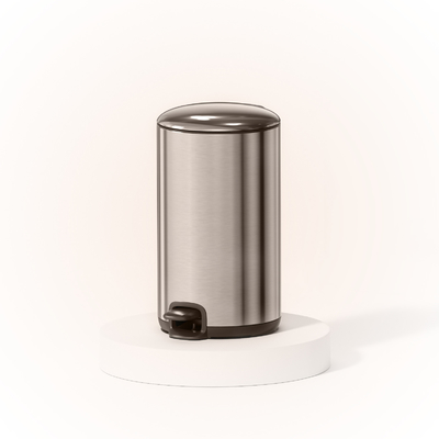 acheter En acier inoxydable poubelle à pédale à couvercle mince avec couvercle en roulement doux et fermé type 20L poubelle de déchets ménagers de cuisine fabrication en ligne