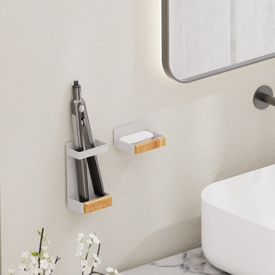 Magnétique attraction étagère de douche organisateur de salle de bain avec savon sans perçage