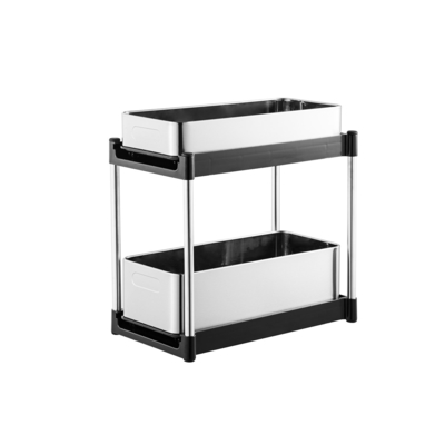 Gardez votre comptoir de cuisine sans encombrement avec un porte-bagages en acier inoxydable à 2 niveaux 1kg 395*230*389mm