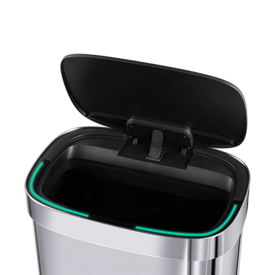 Rectangle Smart Sensor de la résidence de la poubelle de type induction poubelle automatique