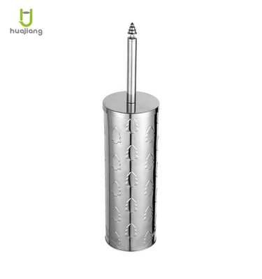 Une brosse de toilette en acier inoxydable moderne et un porte-dia.9.5*38cm Finition miroir salle de bain étagère de brosse de toilette pour Noël