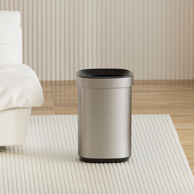 Réservoir de déchets ménagers en acier inoxydable de 30L Rectangle Réservoir de déchets ménagers de grande capacité durable et durable