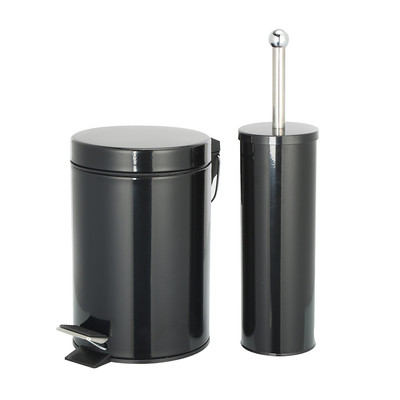 Couvercle à rouleaux Type poubelle ronde SS avec pédale de pied poubelle en acier inoxydable 3L/5L/8L/12L/20L/30L capacité forme ronde