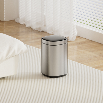 Salle de séjour 20L Sensor intelligent en acier inoxydable en satin Poubelle automatique domestique avec technologie avancée