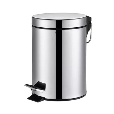 3L / 5L / 7L / 12L / 20L / 30L certifié BSCI SS Pieds ronds poubelle à pédale avec couvercle de roulement à fermeture douce