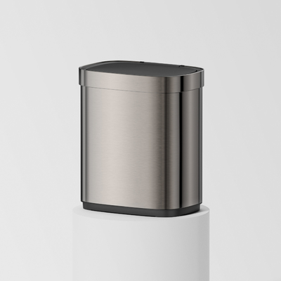 Sensor intelligent en acier inoxydable poubelle à fermeture douce fonction Design rectangulaire élégant pour cuisine