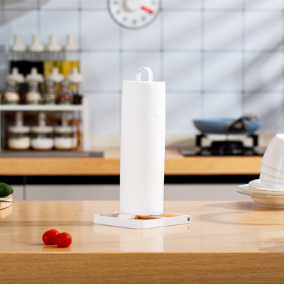 Organiseur de cuisine Porte-papier en métal Porte-papier à rouleaux de papier Porte-papier à tissus