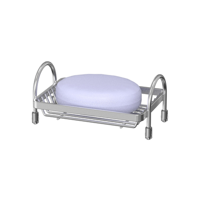 Barre de savon en acier inoxydable Plateau de savon à éponge de drainage Porteur de savon de comptoir pour douche Cuisine de baignoire