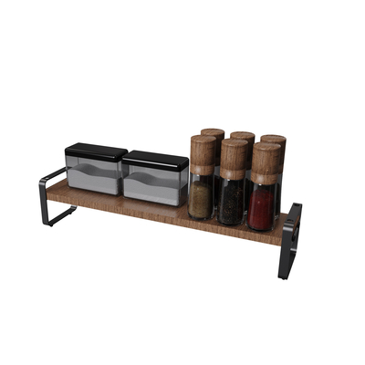 MDF type debout élément de bois design moderne ménage multifonctionnel organisateur de cuisine en métal élégant
