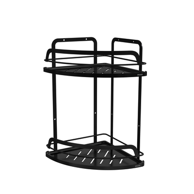 Organisateur de salle de bain haut de gamme Cuvette d'aspiration Rack de fil de fer en acier inoxydable Pas de forage Caddy de douche monté sur le mur