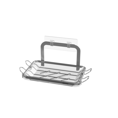 Organiseur de salle de bain multifonctionnel Coupe d'aspiration Rack de fil de fer en acier inoxydable Pas de forage Caddy de douche monté au mur