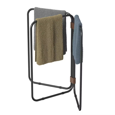 Métal de salle de bain pour ménage en rectangle pliable et amovible