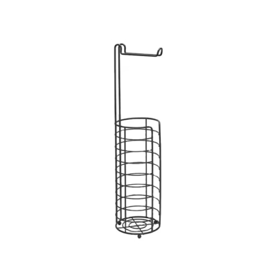 Réservoir de salle de bains Plateau en fil de fer Porte-rouleaux de toilettes Couche en poudre Chrome