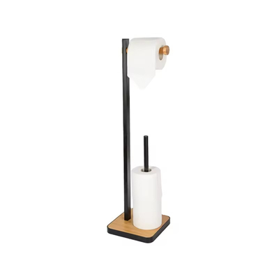Maillot de toilette de salle de bain avec base en bambou
