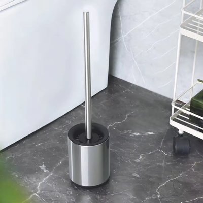Baignoire rond TPR Cuve de toilette brosse à nettoyer avec support debout libre