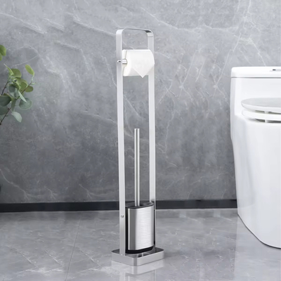 Compact de salle de bains en acier inoxydable TPR Porteur de pinceau de toilette SET Style chaud de l'Europe Matériau de tasse durable Polypropylène
