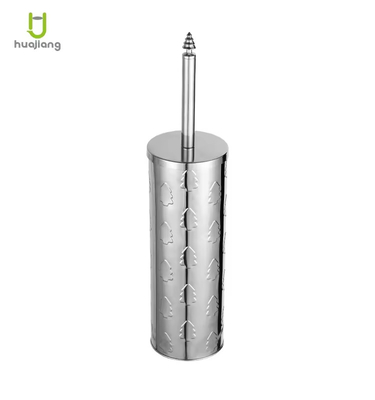 Une brosse de toilette en acier inoxydable moderne et un porte-dia.9.5*38cm Finition miroir salle de bain étagère de brosse de toilette pour Noël