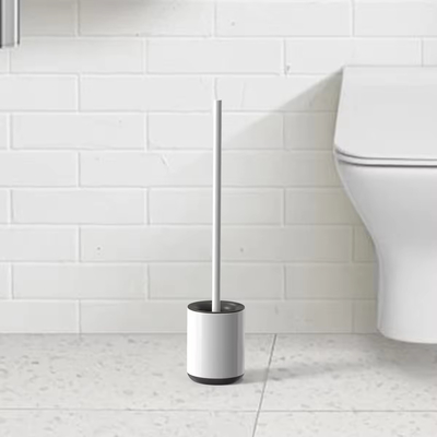 Brosse de toilette en acier inoxydable anti-empreintes digitales pour le nettoyage des salles de bains ménagères TPR
