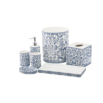 Distributeur de savon à imprimerie florale Distributeur de mousse Porteur de brosse à dents Accessoires de salle de bain