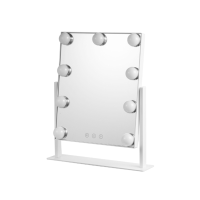 Grand miroir de maquillage avec 9 ampoules