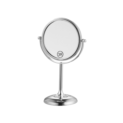 Métal rond Métal de comptoir de maquillage miroir Consommation d'énergie réduite