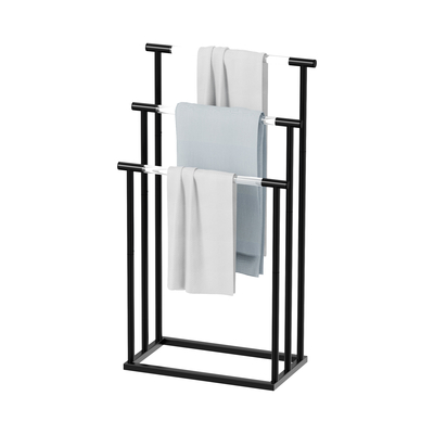 Étagère à serviettes de salle de bain avec barres acryliques