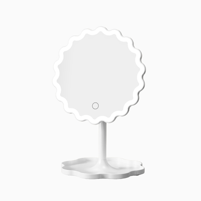 Choix des maquilleurs en plastique Cadre LED Maquillage éclairé Miroir avec plateau de vanité