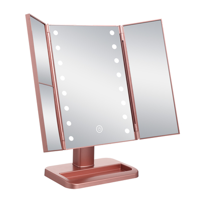 Élégance pliable du Vanity Mirror avec bord plat et bévelé